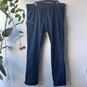 Gap 1969 Blue cotton pants. W. 36. L. 32.